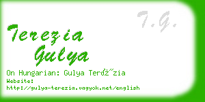 terezia gulya business card
